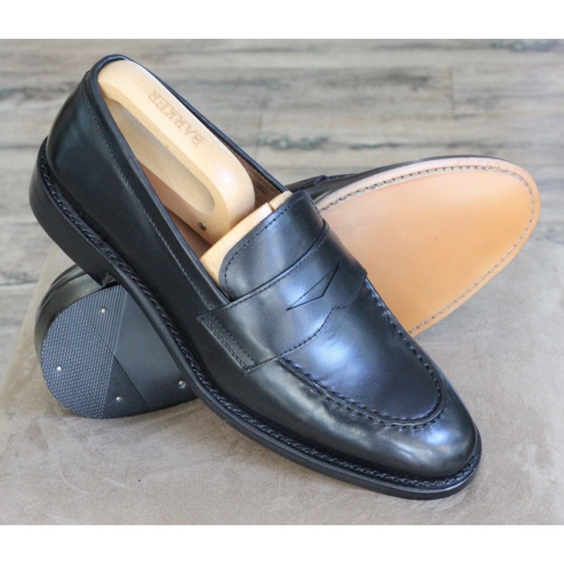 Bertini Uomo 1196 black loafer Continental Size 40