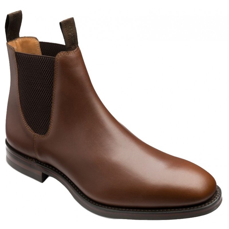 Loake Chatsworth R brown waxy leather chelsea boot UK Men's Size 6