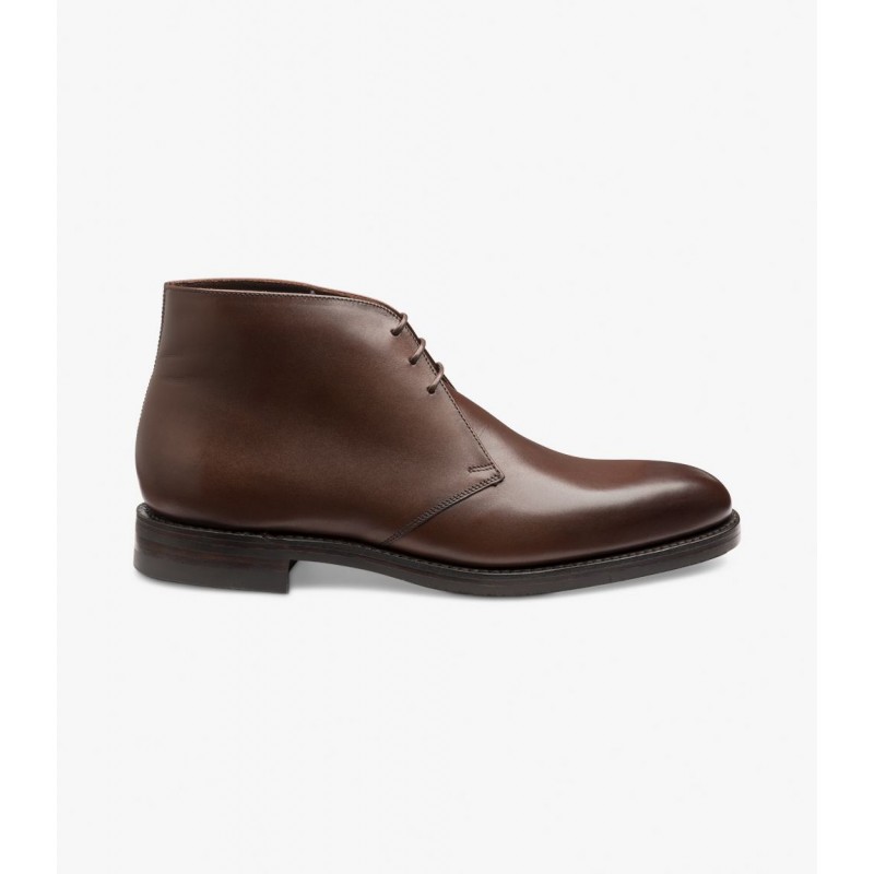Loake Pimlico dark brown calf 3 eye chukka boot Dainite sole UK Men's ...