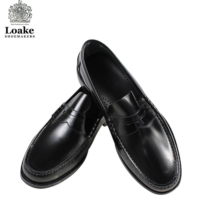 Loake Princeton black penny loafer UK Men's Size 7